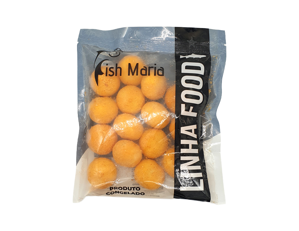 BOLINHO DE CAMARÃO COM CREAM CHEESE CONGELADO FISH MARIA 250 G (CX 10 PCT)